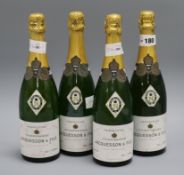 Four bottles of Jacuesson et Fils, Brut Champagne, 1981 (1) and 1979 (3)