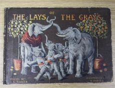 Parker, B - Lays of The Grays, oblong quarto, original pictorial boards, with 12 full page