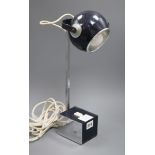 A vintage Stilnovo black desk lamp