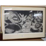 Kees, 2 artist proof prints, Fabelnacht, inscribed in pencil, 52 x 86cm