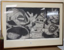 Kees, 2 artist proof prints, Fabelnacht, inscribed in pencil, 52 x 86cm