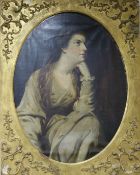 19th century English School, oil on canvas, Portrait of the Duchess of Gloucester, 88 x 66cm