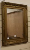 A gilt framed wall mirror W.53cm