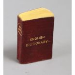 Miniature Book - The Smallest English Dictionary in the World, David Bryce, Glasgow [c.1896] 3 x