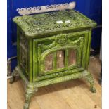 A French enamelled stove W.58cm