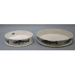 Two pearlware char dishes, c.1820