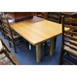 A pine refectory table 255 x 90cm