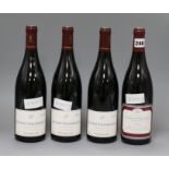 One bottle of Clos de Vougeot, 2008 and three bottles of Fleury Chambertin, 2007