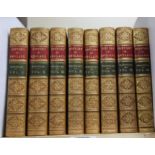 Macaulay (Lord) - The History of England ... 8 vols, gilt ruled polished calf, gilt decorated and