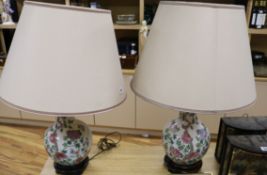 A pair of Chinese lamp bases