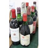 Eight bottles of vintage red wine to include Chateau Latour 1965, Nuit St Georges 1974 and Chateau