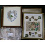 A quantity of Raphael Tuck Christmas cards and others, some framed