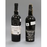 A bottle of Taylors late bottled vintage Port 1999 and a Fonseca Finest 1970 vintage port