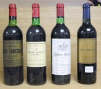 A bottle of Chateau Brane-Cantenac Margaux 1978, a bottle of Chateau of Trotanoy 1978, a bottle of