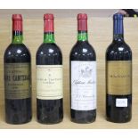 A bottle of Chateau Brane-Cantenac Margaux 1978, a bottle of Chateau of Trotanoy 1978, a bottle of