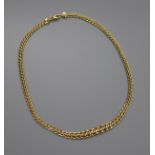 An Italian 14k gold necklace.