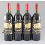 Four bottles of Chateau Palmer, Mahler Besse, Margaux, 1986.