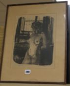 Pierre Eugene Clarin (1897-1980), lithograph, female nude, signed in pencil, 16/30, formerly in