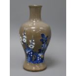 An 18th / 19th century Chinese grey ground vase height 24.5cm