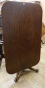 A George III mahogany pedestal breakfast table W.91cm