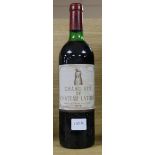 A bottle of Chateau Latour 1975