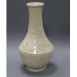 A Chinese blanc de chine vase height 36cm