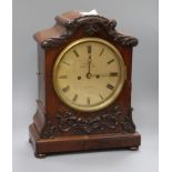 G.H. Ive, 10 Finsbury Place, London. A mid Victorian rosewood cased eight day bracket clock height