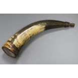 A Victorian horn flask
