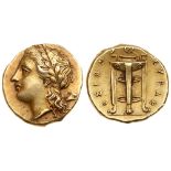 Sicily, Syracuse. Agathokles. Electrum 50 Litrai (3.48 g), 317-289 BC. Struck ca. 310-306/5 BC.