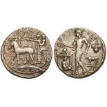 Sicily, Selinos. Silver Tetradrachm (17.18 g), ca. 440-430 BC. ΣEΛINO-NTI-ON (retrograde),