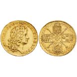 George I (1714-27), gold Guinea, 1714 "Prince Elector" type. First laureate head right, Latin legend