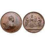 Medal. Bronze. 62 mm. By S. Yudin. Coronation of Anna Ioanovna, 1730. Diakov 69.3 (R1), Sm--,