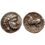 Eastern Europe. Imitating Philip II of Macedon. Silver Tetradrachm (14.06 g), 3rd-2nd centuries