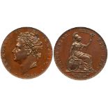 George IV (1820-30), Proof bronzed copper Farthing, 1826. Laureate head left, date below, Latin