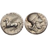 Sicily, Syracuse. Timoleon and the Third Democracy. Silver Stater (8.51 g), 344-317 BC. Under