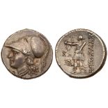 Sicily, Syracuse. Fifth Democracy. Silver 12 Litrai (10.19 g), 214-212 BC. Helmeted head of Athena