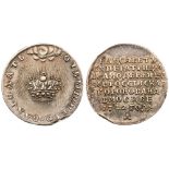 Jetton. 1742. Silver. 22 mm. 2.58 gm. To Commemorate the Coronation of Elizabeth. Bit Ð–830 (R),