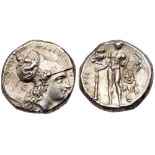 Lucania, Herakleia. Silver Didrachm (7.85g), c. 281-278 BC EF