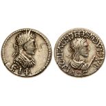 Bosporan Kingdom. Rheskuporis II (III), with Elagabalus. Electrum Stater (7.57 g