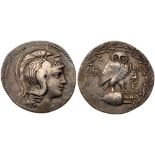 Attica, Athens. Silver Tetradrachm (16.60 g), ca. 165-42 BC. New Style issue. VF