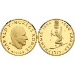 Norway. 1500 Kroner, 1993. KM-451. Weight 0.5000 ounce. Harald V. For the 1994 Winter Olympic games.