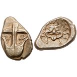 Thrace, Apollonia Pontika. Silver Drachm (3.42 g), late 5th-4th centuries BC. Upright anchor;