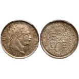 Great Britain. Shilling, 1819. S.3790; ESC-1235; KM-666. George III. PCGS graded MS-64. Estimate