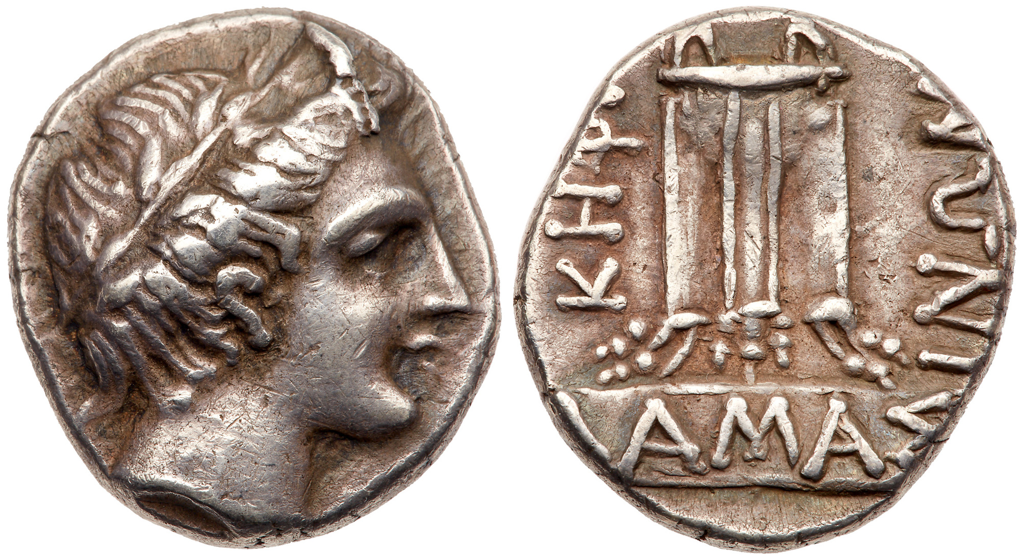 Illyro-Paeonian Region, Damastion. Silver Tetradrachm (13.35 g), ca. 360-345 BC. Kephi(sophon),
