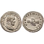 Pupienus. Silver Antoninianus (5.10 g), AD 238. Rome. IMP CAES PVPIEN MAXIMVS AVG, radiate, draped