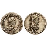Bosporan Kingdom. Rheskuporis II (III), with Elagabalus. Electrum Stater (7.57 g), AD 211-227. BE