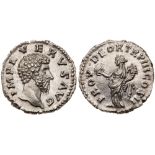 Lucius Verus. Silver Denarius (3.39 g), AD 161-169. Rome, AD 163. IMP L VERVS AVG, bare head of