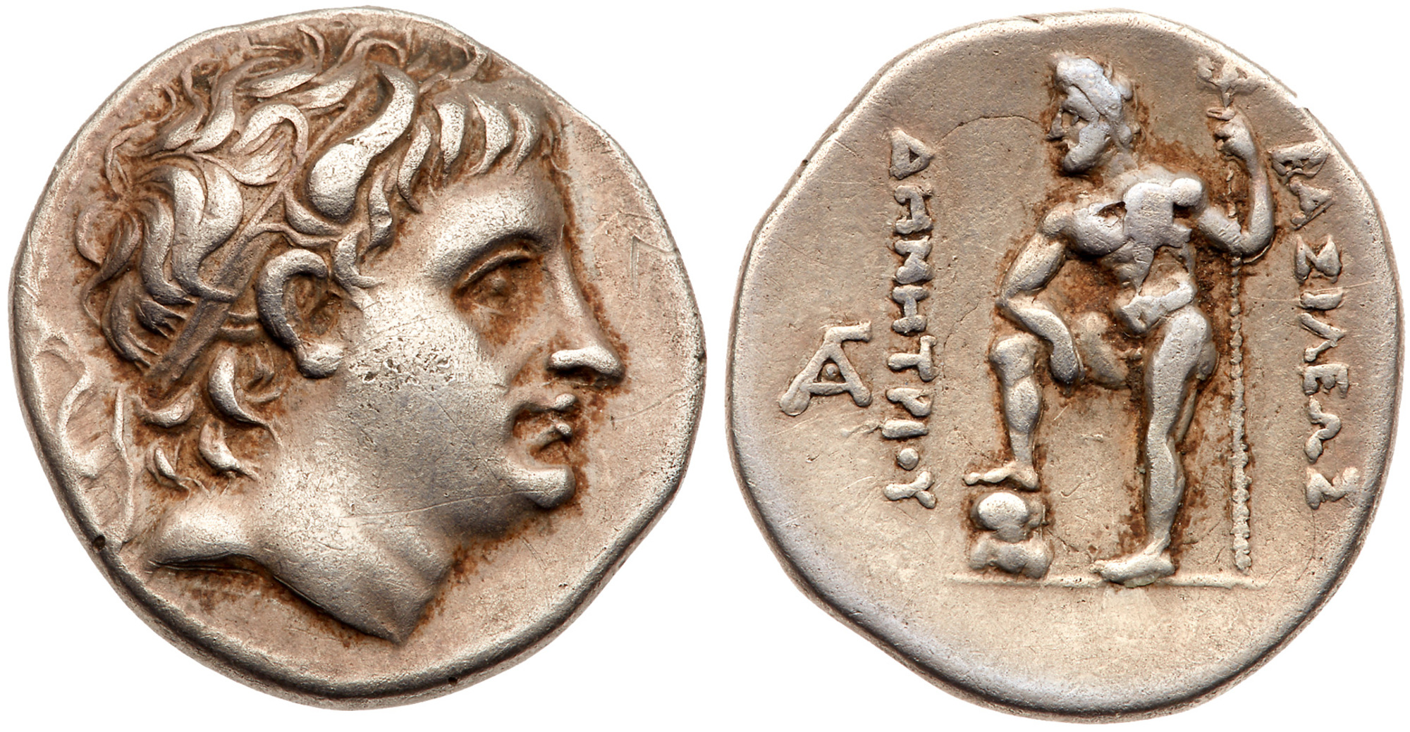 Macedonian Kingdom. Demetrios I Poliorketes. Silver Drachm (4.20 g), 306-283 BC. Uncertain mint,