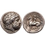 Macedonian Kingdom. Philip II. Silver Tetradrachm (14.14 g), 359-336 BC. Pella, lifetime issue,