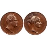 Great Britain. Coronation Medal, 1831. Eimer-1251. Bronze. 33 mm. By W. Wyon. William IV. Bust